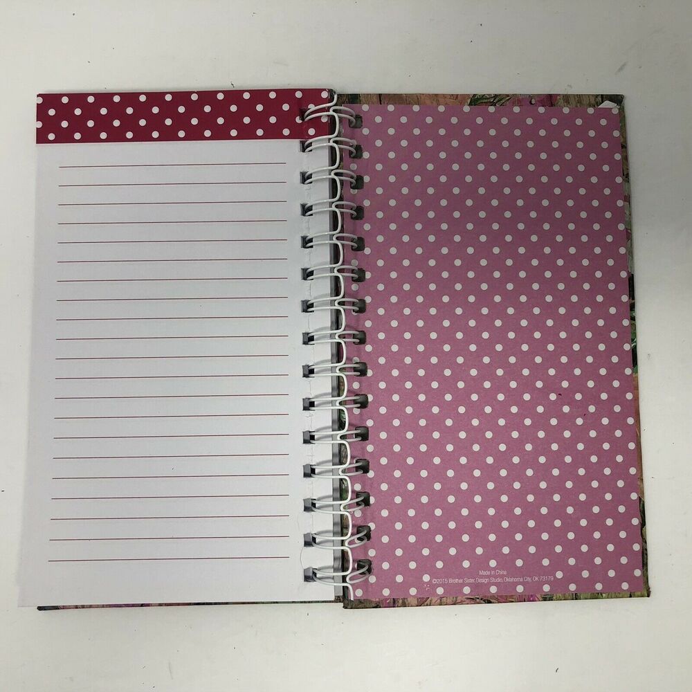 Mini Notebook Journal Spiral-Bound "His Love Endures Forever" Lined Pages Pink - Picture 6 of 11